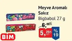 BİGBABOL MEYVE AROMALI SAKIZ